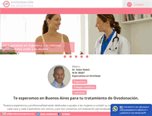 Tablet Screenshot of ovodonacionargentina.com